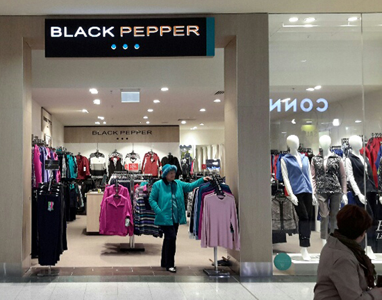 Black pepper outlet clothes