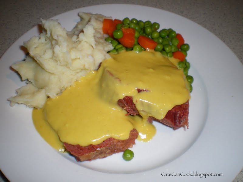 Slow cooker corned beef in mustard sauce Starts at 60