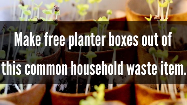 create free seed planters using this household waste item