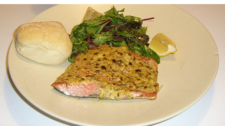 Salmon Mustard Herb