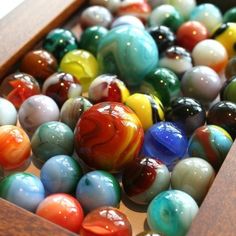 vintage glass marbles