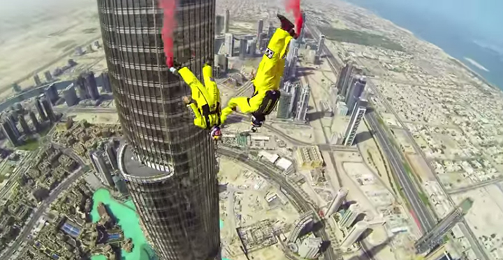 burj khalfia base jump