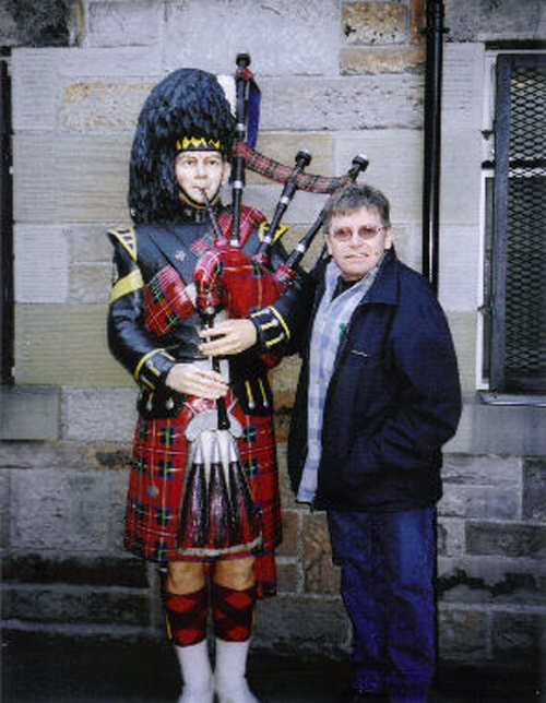 With a Piper at Edinburgh Castle