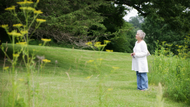 Woman in park