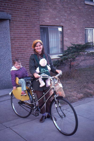 bike and baby