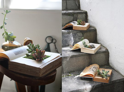 book planter