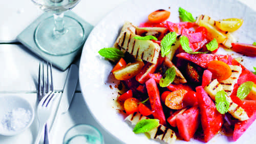 Watermelon and Haloumi