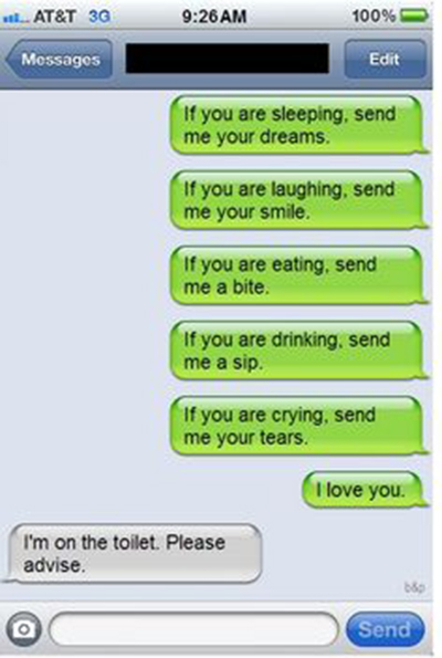 10 funniest text message jokes - Starts at 60