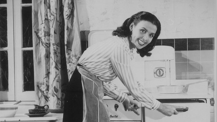 cropped woman in kitchen