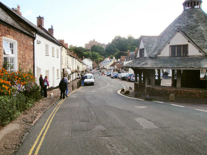 Dunster Somerset Castle in background