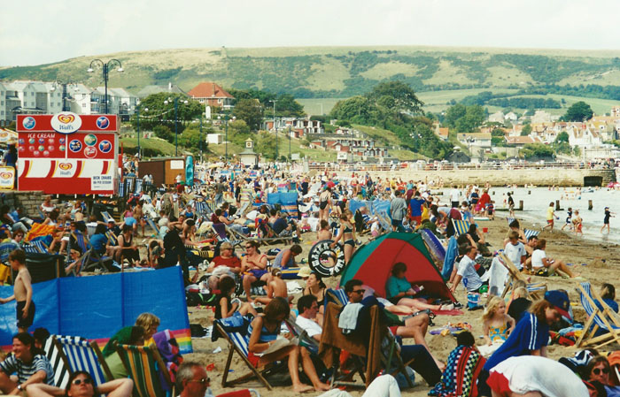 Typical English beach scene in summer!