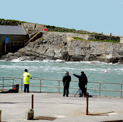 Fishing at harbour's Mouth