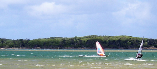 Wind surfing at Inverloch