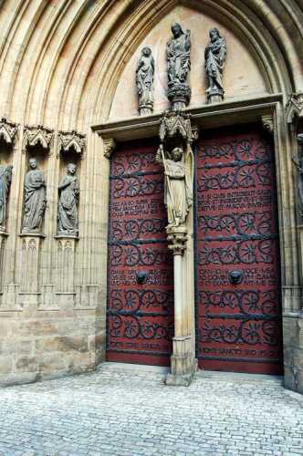 Erfurt - Grand entrance to the cathedral