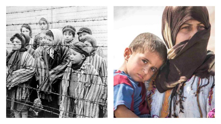 refugee collage lets talk