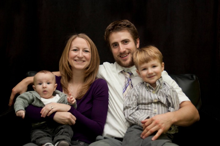 Ezekiel with his parents David and Collet Stephan. Photo: Facebook.