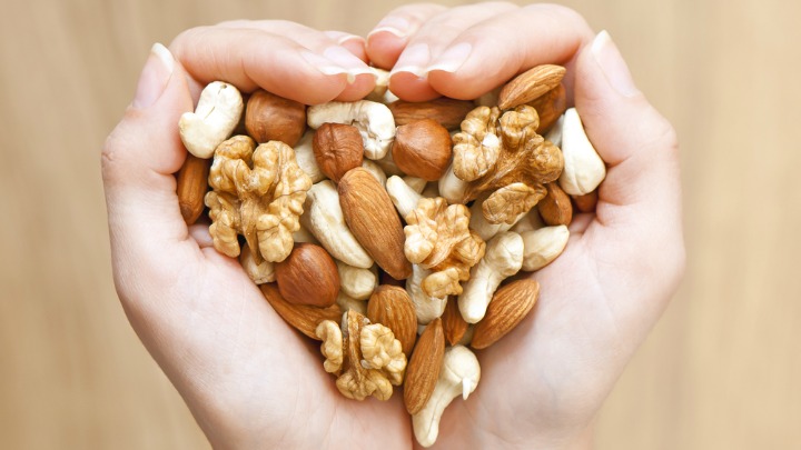 Raw nuts are an important part of a healthy diet. 