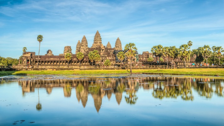 The stunning architecture at Siem Reap is a major drawcard for tourists. 