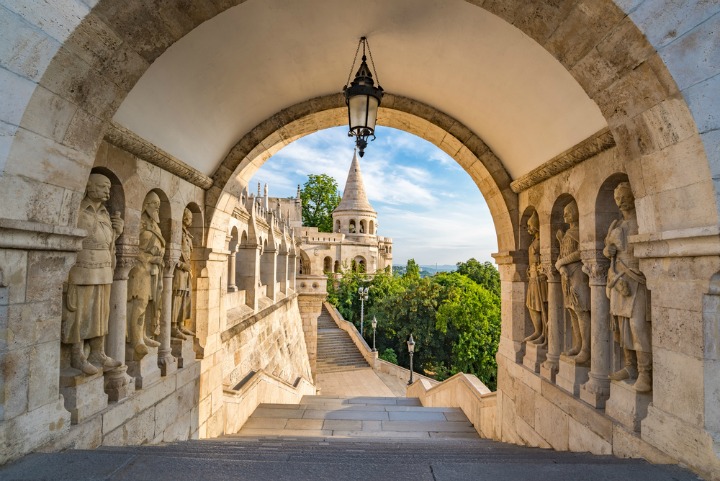 Take a walk through historic Budapest. 