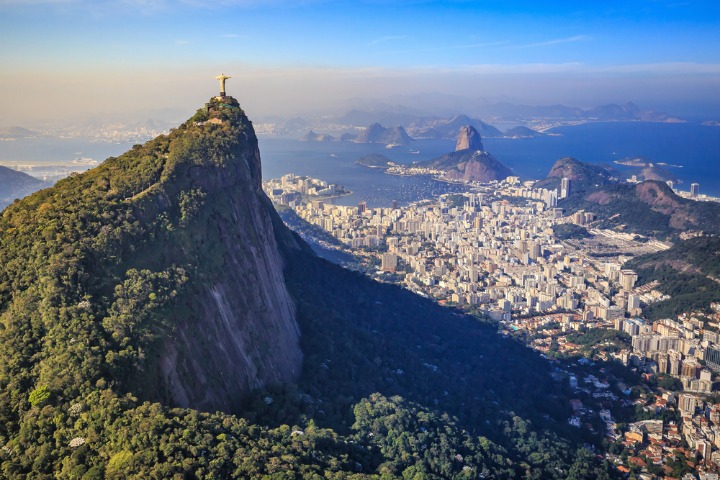 Christ the Redeemer keeps a watchful eye over the city. 