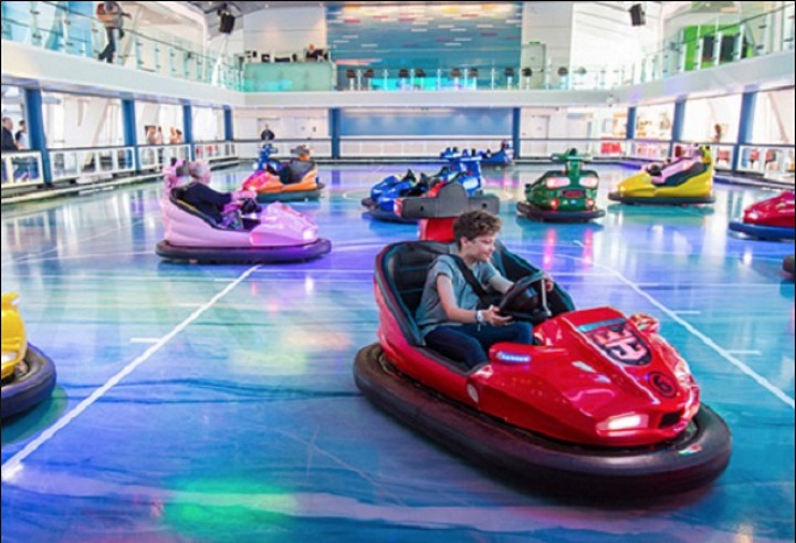 Embrace your inner-kid with a go on the dodgem cars. 