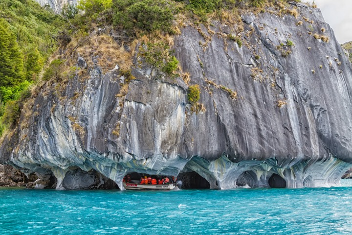 The stunning General Carrera lake also called Lago Buenos Aires.