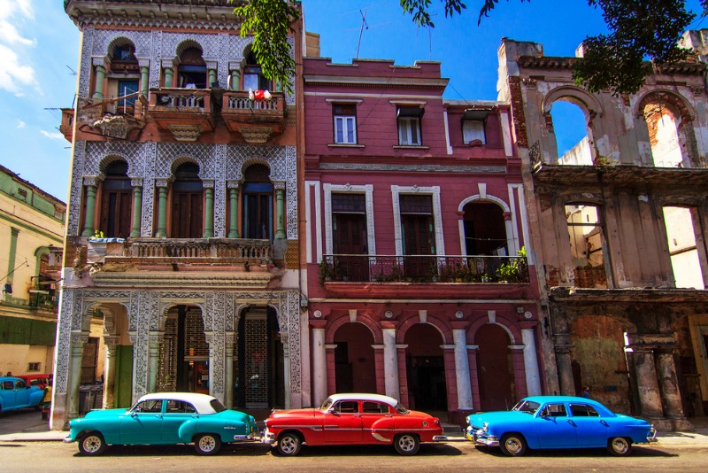 Cuba is full of colour and old-school glamour. 