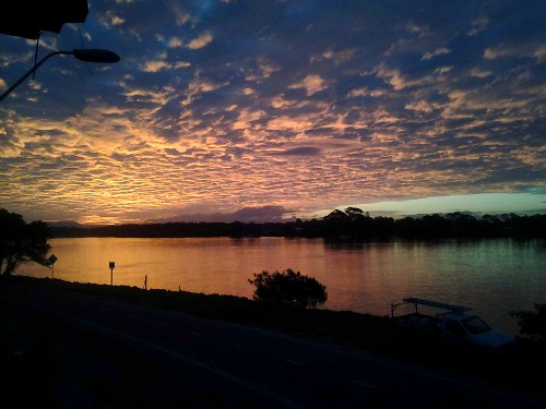 Colourful sunset in Port Macquarie - submitted by Darrell O'bryan.