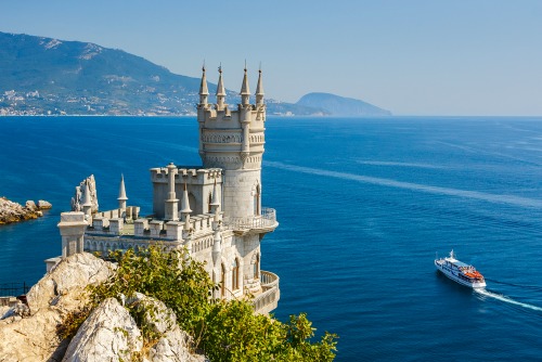 Nothing beats the view from a castle window! 