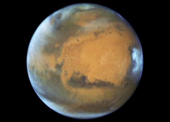 Check out Mars as photographed by NASA's Hubble Space Telescope.