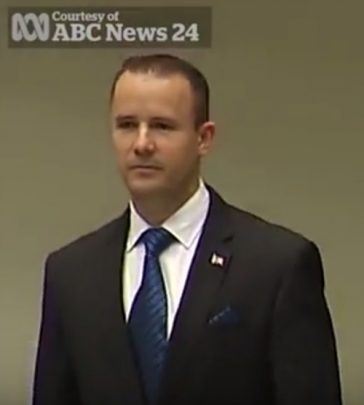 Nathan Barrett resigns after sex video scandal emerges. Photo: YouTube (Viral Video).