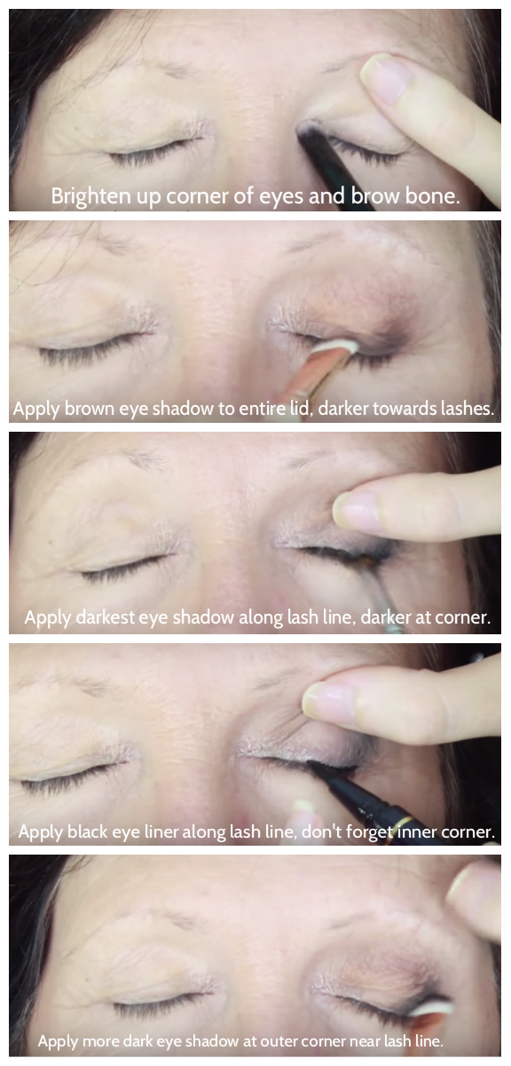 How to apply makeup for mature, hooded eyes - Starts at 60