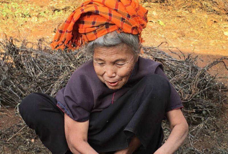 Myanmar hill tribe woman