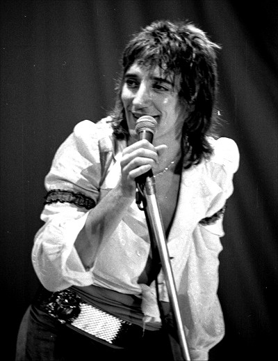 Rod Stewart had longer hair back then.