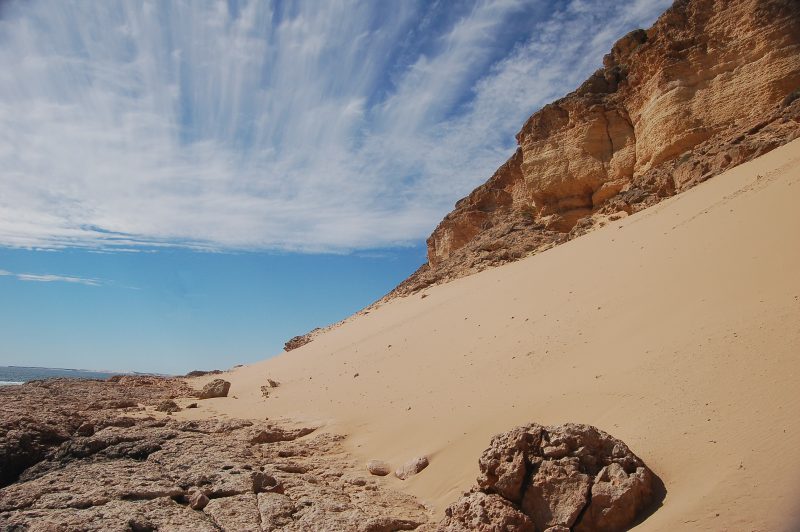 Cliff face between Red Bluff and the Groper Hole