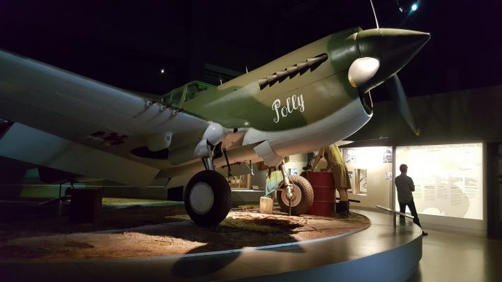 The aircraft display is spectacular at the Australian War Memorial. Photo courtesy Gillian Johnston.