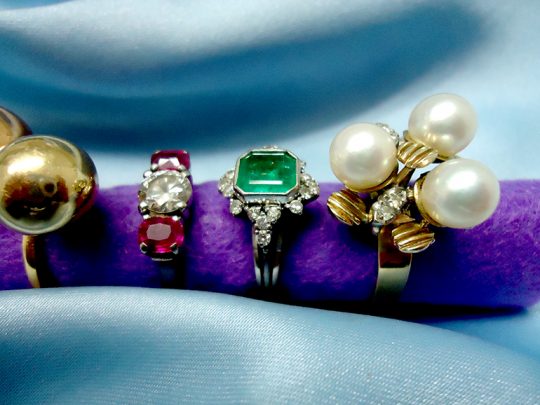 A variety of rings. Photo courtesy Margaret Woodberry.