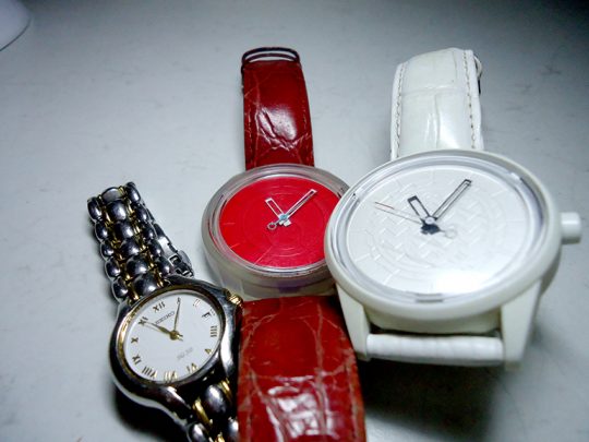 Wristwatches should have easy to read dials. Photo courtesy Margaret Woodberry.