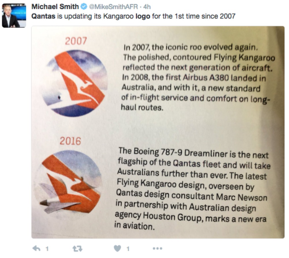 New Qantas logo sparks online criticism