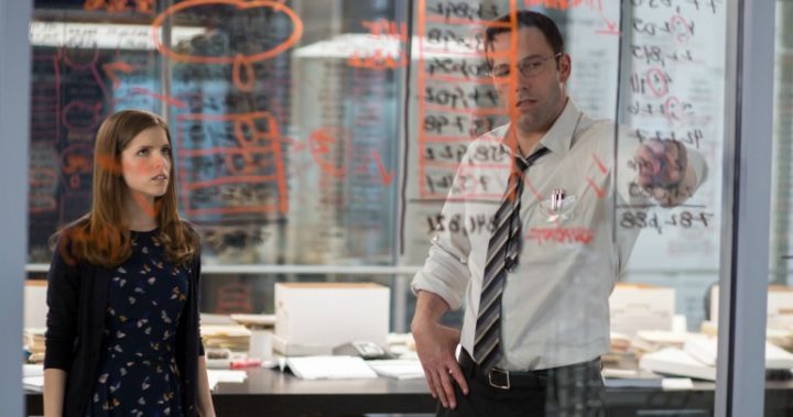 Anna Kendrick and Ben Affleck in a scene from The Accountant.