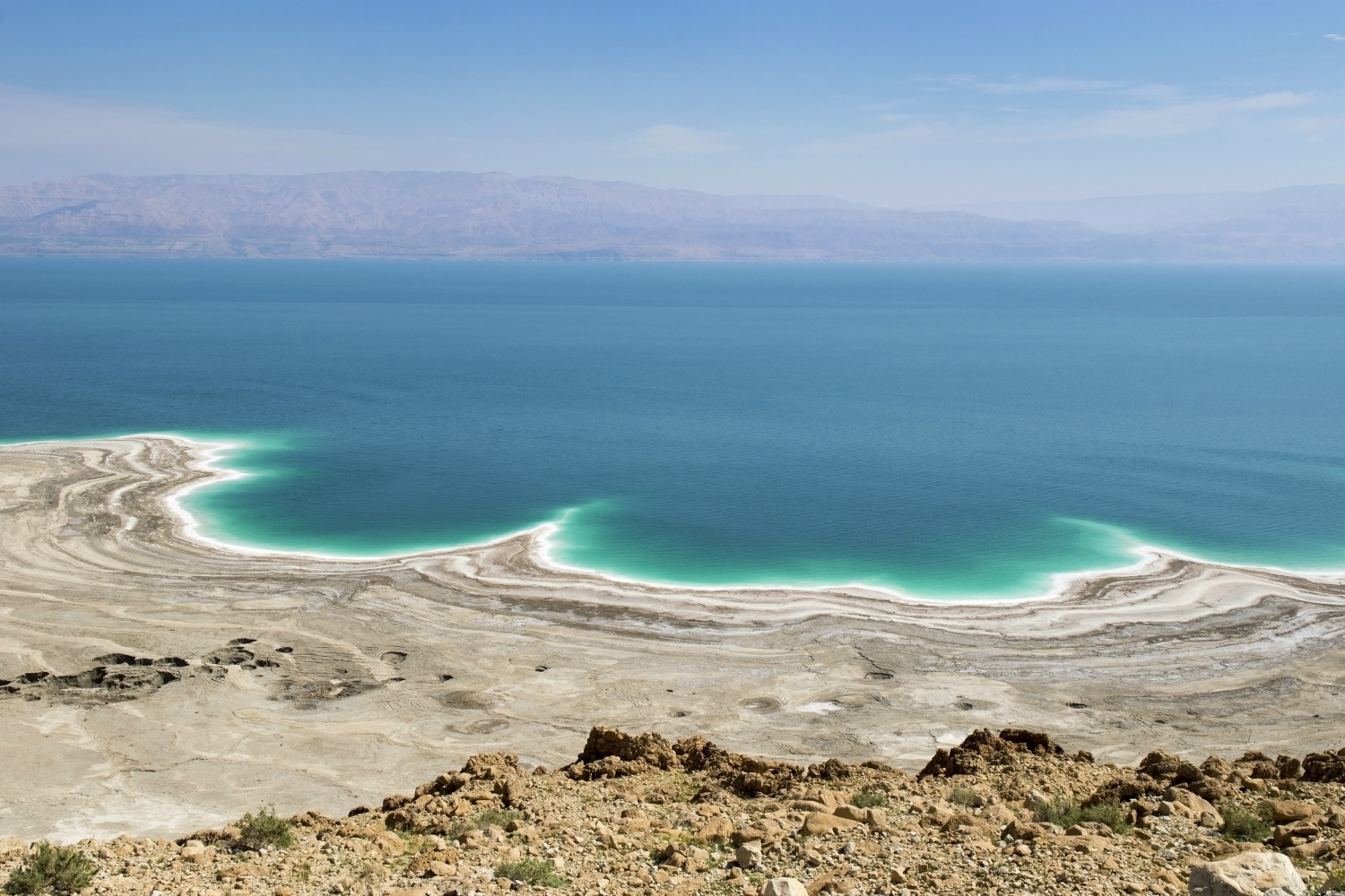 Experts have discovered the Dead Sea's water level is dropping by an average of 1m each year. Photo Shutterstock.