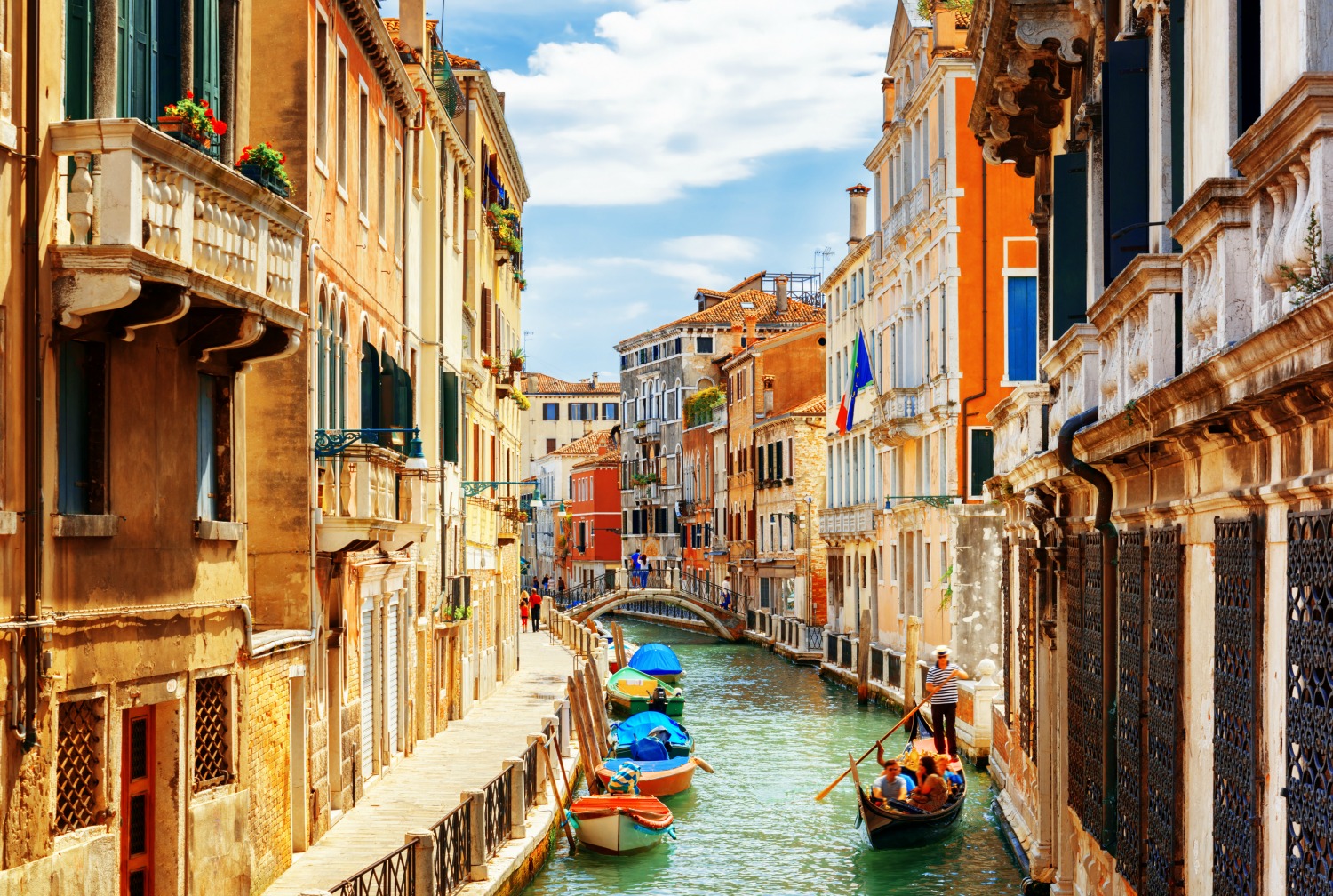 Venice is said to be sinking into the water more than five times quicker than previously thought. Photo Shutterstock.