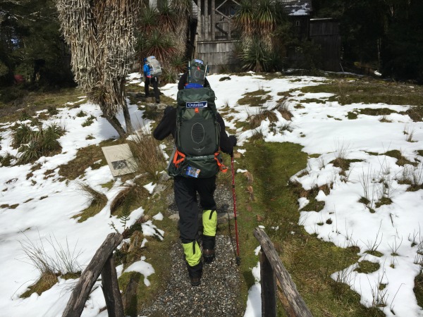 The track brought everything from sunshine to snow. 