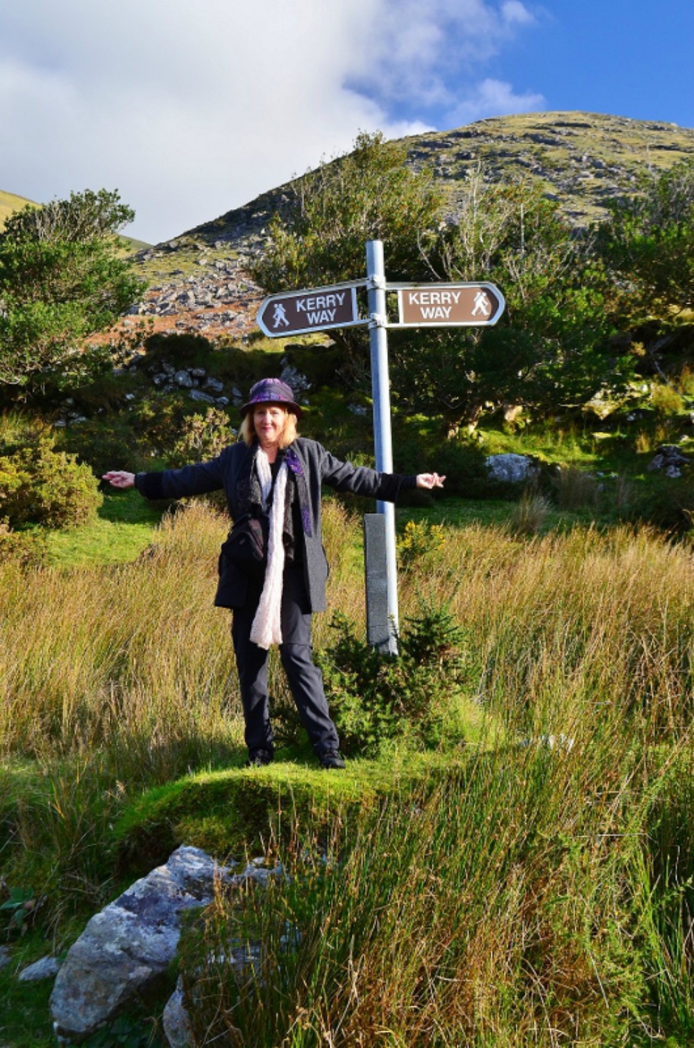 Taking a walk along the Kerry Way. Photo courtesy Lorraine Parker.