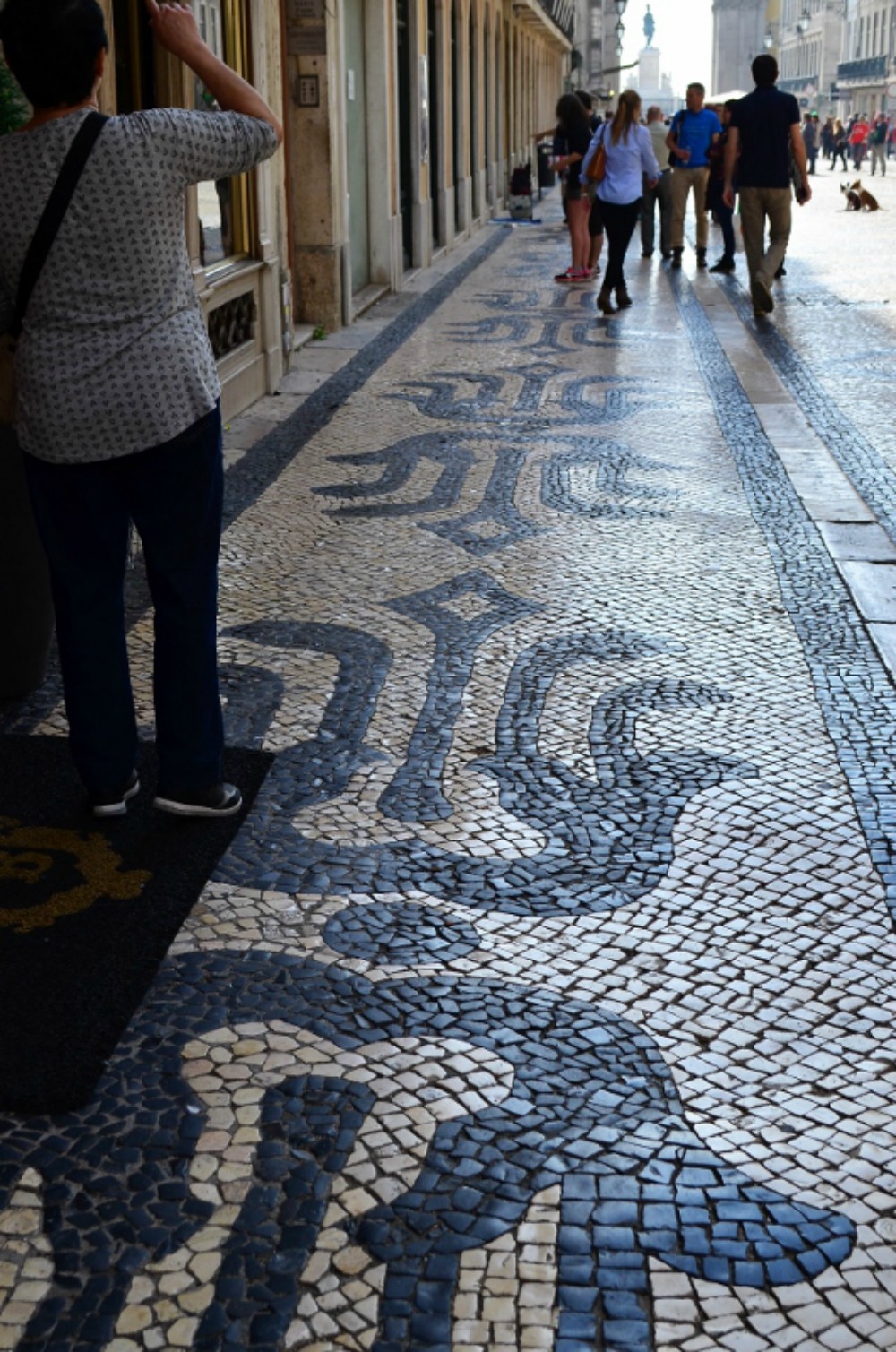 The stunning cobblestone pavements throughout Lisbon. Photo courtesy Lorraine Parker.