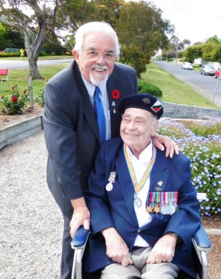 Brian Lee attended the local RSL's Remembrance Day ceremony. Photo courtesy Brian Lee.