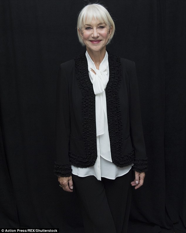 Dame Helen is a cut above attending the photocall for her new movie Collateral Beauty. Photo credit: Action Press/REX/Shutterstock.