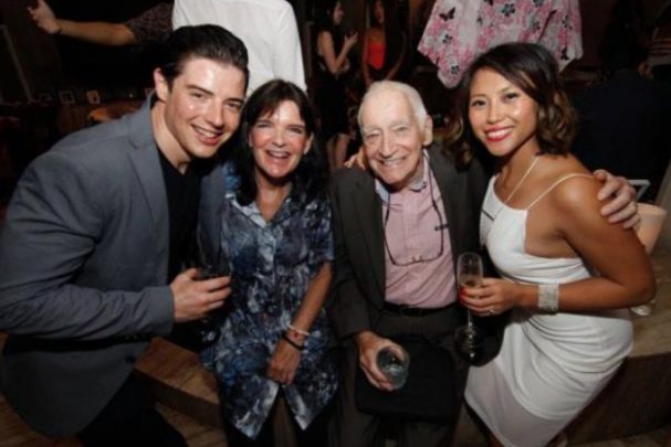 Home Care Heroes founders Mathieu and Jenna (left and right) with Mathieu's parents. Source: Home Care Heroes