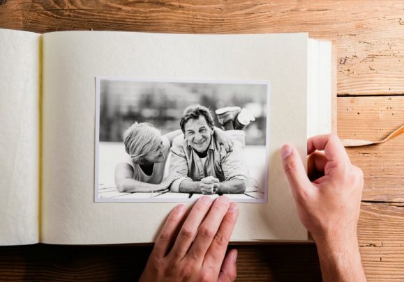 A photo album can be a great talking point.