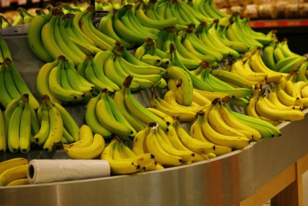 Bananas are not always ripe when you buy them.